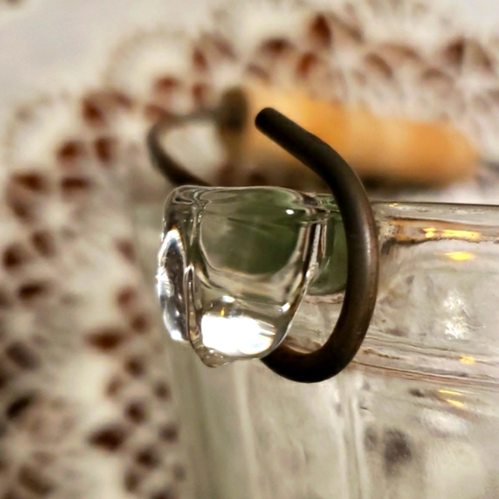 Ice Bucket Vintage Anchor Hocking Clear Glass‎ Bushel Basket - Picture 6 of 10